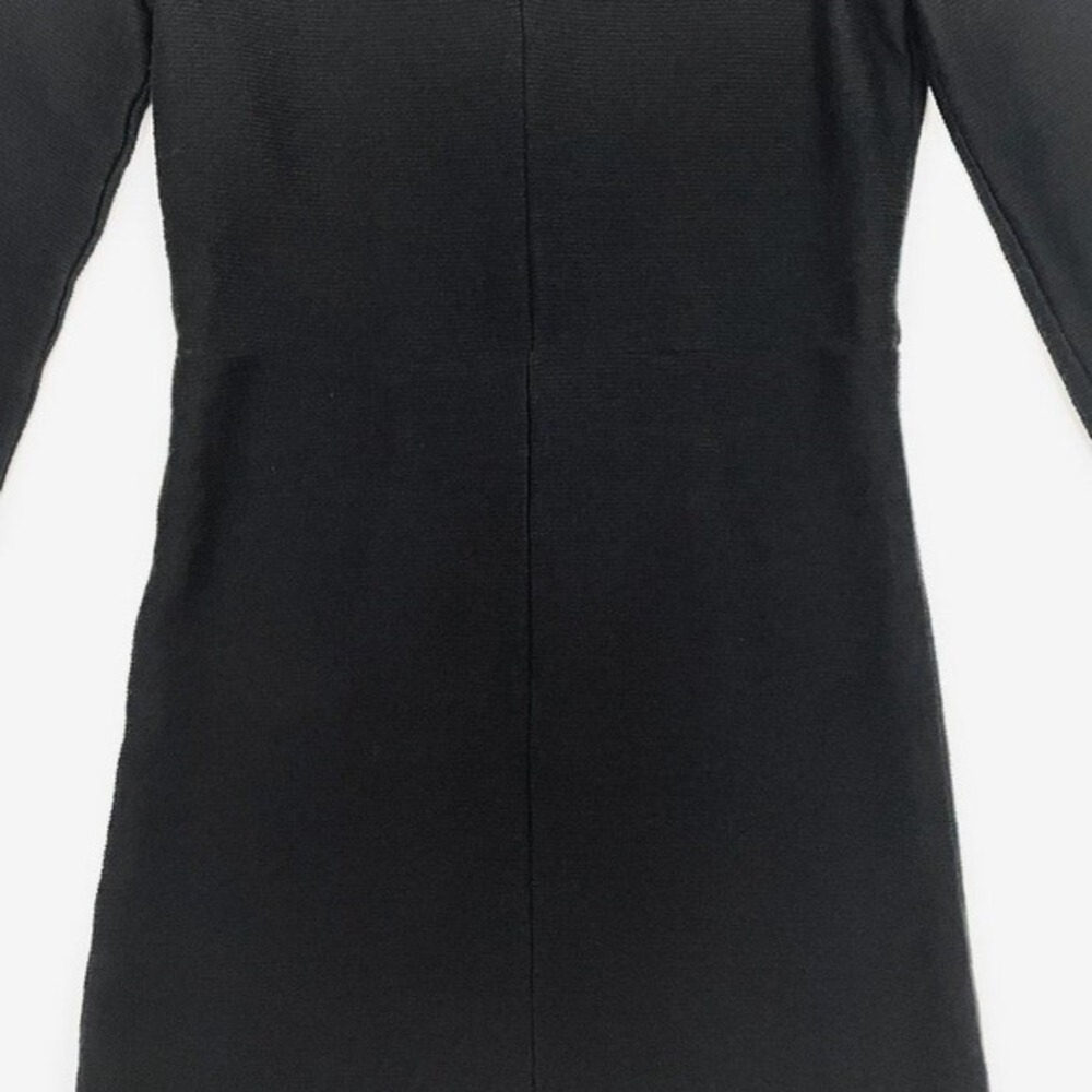 Madewell Balloon Sleeve Mini Dress Size XS Black Cotton Minimalist Career Office - Picture 8 of 12